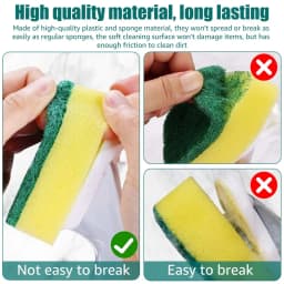 OLURRSIA 7Pcs Heavy Duty Dish Wand Sponge Refill Replacement Heads for Kitchen Sink Cleaning Dish Wash Sponge - Thumbnail 5