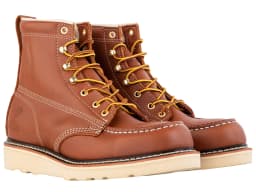 Herman Survivors Professional Men's Soft Toe Full Grain Leather Backhaul Brown Work Boots - Thumbnail 6