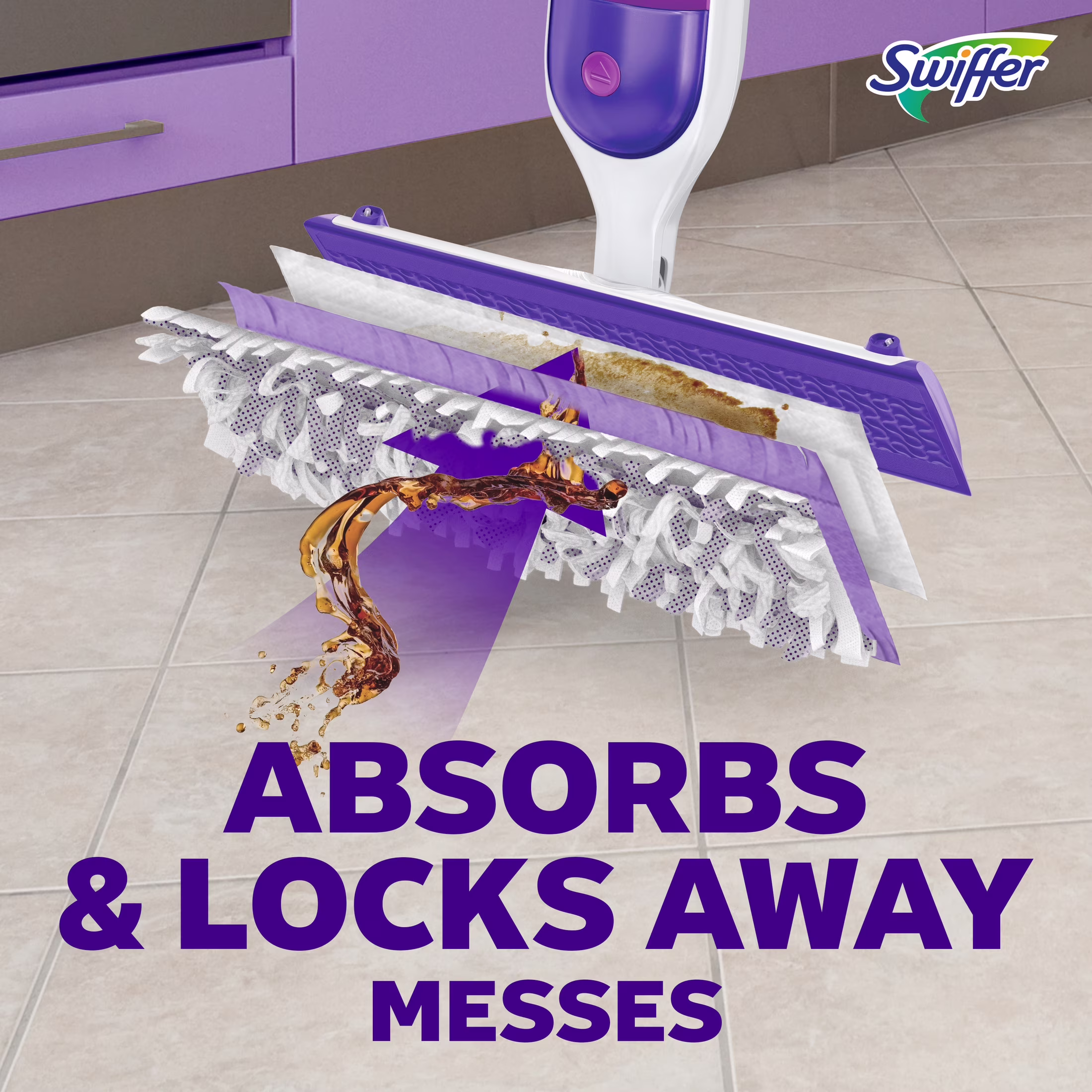 Swiffer Power Mop, Floor Cleaner, Tile, Vinyl, Laminate, Wood, Floor Cleaner, Cleaning Set - Thumbnail 10