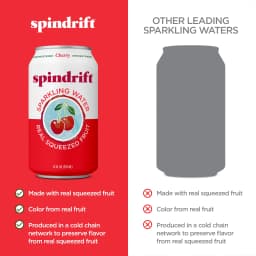 Refreshing Cherry Sparkling Water with Real Fruit Essence - Thumbnail 2