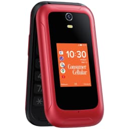 Consumer Cellular Iris, 8GB, Red - Flip Phone - Thumbnail 5