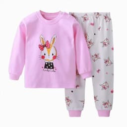 UngA Clothes for Toddler Baby Girl 3 6 12 18 24 Months 2T 3T 4T 5T Girls Fall Winter Outfits Fashion Long Sleeve Sweatshirt Sweat Pant Kids Toddler Tops Pant Sets Hot Pink,12-18 Months - Thumbnail 1