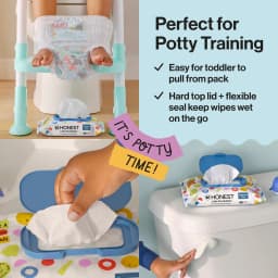 The Honest Company Little Flushables Plant-Based Wipes, 126 Count, Hypoallergenic, Safe to Flush - Thumbnail 5
