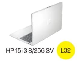 HP 15.6 inch Windows 11 Laptop intel Core i3-N305 8GB RAM 256GB SSD Natural Silver - Thumbnail 10