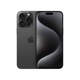 Factory Unlocked, Apple, iPhone 15 Pro Max, Cell Phone, 256GB, Black Titanium - Thumbnail 1
