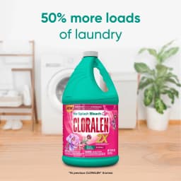 Cloralen No-Splash Liquid Scented Bleach, All Purpose Cleaner - Floral Scent, 121 fl oz - Thumbnail 2