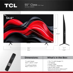 TCL 55â€ Q6 QLED 4K UHD HDR Smart Google TV (NEW 2024) - 55Q651G - Thumbnail 2