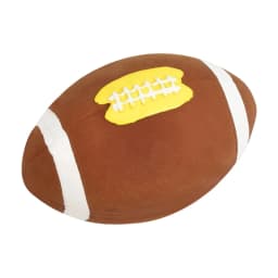 4x2x2in Football Shape Latex Squeaky Dog Toy, Rubber Chew Toy for Small Medium Breed to Fetch And Toss, Easy to Clean After Play, Pet Toy for Home - Thumbnail 1