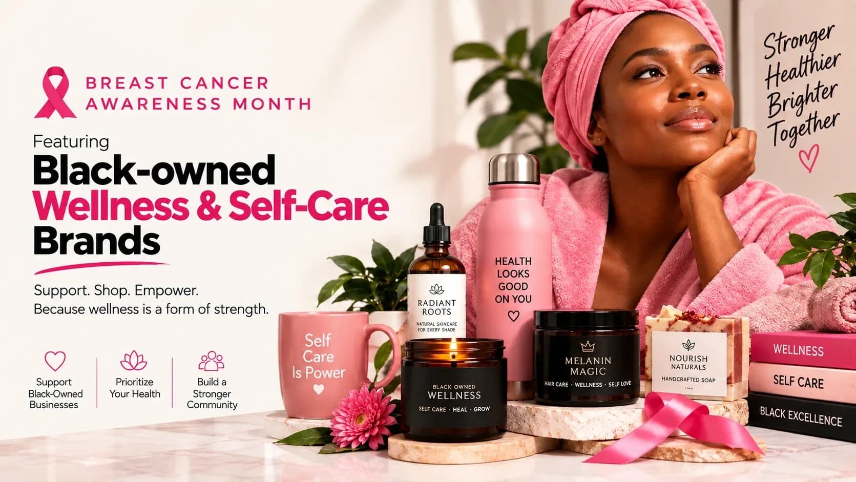 Breast Cancer Awareness Month: Black Owned Wellness and Self Care Brands