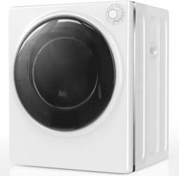 DISHUP 2.6 Cu.Ft Portable Clothes Dryer, 10 lbs Compact Dryer with Stainless Steel Tub, Electric Dryer for RV, Home, Apartment, White - Thumbnail 1