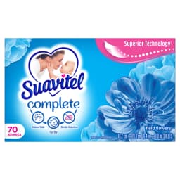 Suavitel Complete Dryer Sheets, Fabric Conditioner, Field Flowers, 70 Sheets - Thumbnail 11