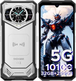 DOOGEE S200 Rugged Phone 5G Unlocked, Android Cell Phone with 1.32" Rear Screen, 32GB RAM+256GB, 10100mAh Battery, 100MP & 20MP Night Vision Camera, ATT, Verizon - Thumbnail 1