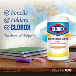 Clorox Disinfecting Cleaning Wipes Variety Pack, Bleach Free, Fresh Scent and Crisp Lemon, 35 Count Each, Pack - Thumbnail 3