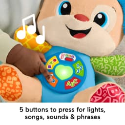 Fisher-Price Laugh & Learn Smart Stages Puppy Plush Musical Learning Toy for Baby & Toddler - Thumbnail 4