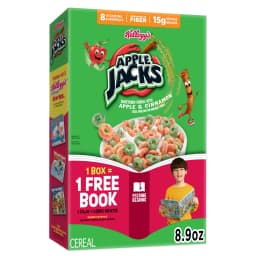 Kellogg's Apple Jacks Original Breakfast Cereal, 15g Whole Grains, 8.9 oz - Thumbnail 1