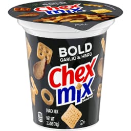 Chex Mix Bold Garlic and Herb Snack Mix, Snack Cup, 2.5 oz - Thumbnail 7