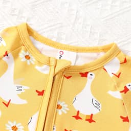 PatPat Baby Clothes Bamboo Viscose Zip Pajamas Snug Fit Newborn Infant Girls Boys Baby Gifts,0-3 Months - Thumbnail 10