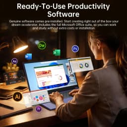 15.6" Touchscreen Laptop FHD Display,Intel Core i3 Processor,8GB RAM 256GB SSD ,Windows 11 Pro MS Office 2024 - Thumbnail 3