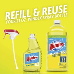 Windex Disinfectant Cleaner Multi-Surface Refill, Citrus Fresh, 67.6 fl oz - Thumbnail 3