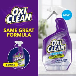 OxiClean Plus Bleach, No Drip Foam, Mold & Mildew Bathroom Stain Remover, 30 oz - Thumbnail 2