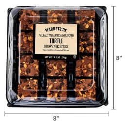 Marketside Bite Sized Turtle Chocolate Brownies, 13.3 oz, 12 Count (Shelf-Stable) - Thumbnail 7