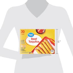 Great Value Beef Taquitos With Yellow Corn Masa Tortillas, 20 oz, 20 Count - Thumbnail 7