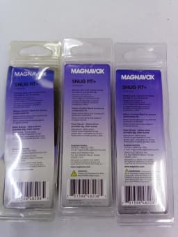 RHEA- Magnavox Snug Fit Earphones E/Mic Smooth Bass Handsfree. Black. Lot - Thumbnail 2