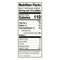 Great Value 100% Pasteurized Orange Juice, No Pulp, 52 fl oz - Thumbnail 3