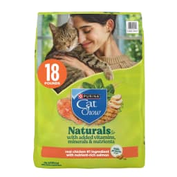 Purina Cat Chow Naturals Chicken Flavor Dry Cat Food, 18 lb Bag - Thumbnail 1