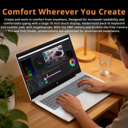 HP OmniBook 7 16" 2K OLED Touchscreen Laptop, Intel Core 9 270H, 32GB DDR5, 3TB Storage (2TB SSD+1TB Docking Station) - Thumbnail 6