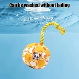 Partheme Novelty Toys Squeaky Dog Toy, 6" Wear-Resistant Fabric Chew Fish Toy, Teething Relief Self-Play Pet Toys for Interactive Play, Boredom - Thumbnail 5
