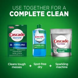 Cascade Complete Dishwasher Detergent Powder, Dish Detergent, Dish Soap, Fresh, 75 fl oz - Thumbnail 4