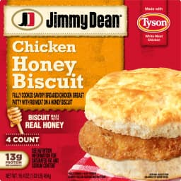 Jimmy Dean Frozen Breakfast Sandwich, Chicken Honey Biscuit, 4 Count - Thumbnail 11
