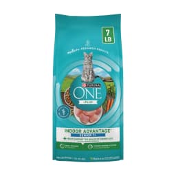 Purina ONE High Protein, Natural Senior Dry Cat Food, Indoor Advantage Senior+, 7 lb Bag - Thumbnail 1