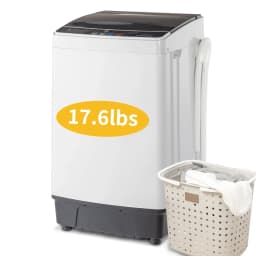 BAYUELSWU Portable Washing Machine 17.6lbs Full-Automatic Washing Machine, Apartment Washing Machine 10 programs 8 Water Level Selections with Led - Thumbnail 1