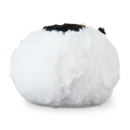 Vibrant Life Easter Round Plush Cow Dog Toy, Black and White - Thumbnail 4