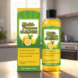 Hxlamzoo High-Efficiency Multi-Purpose Cleaner Concentrate with Natural Lemon Freshness - 120ml Portable Bottle for Kitchen, Bathroom, Tile, Glass - Thumbnail 4