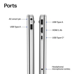 HP 15.6 inch HD Windows Laptop AI Intel Core Ultra 5 225U 8GB 512GB SSD Natural Silver - Thumbnail 6
