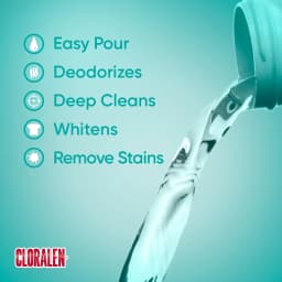 Cloralen No-Splash Liquid Scented Bleach, All Purpose Cleaner - Floral Scent, 121 fl oz - Thumbnail 3