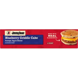 Jimmy Dean Frozen Breakfast Sandwich, Blueberry Griddle Cake Sausage, Egg and Cheese, 4 Count - Thumbnail 18
