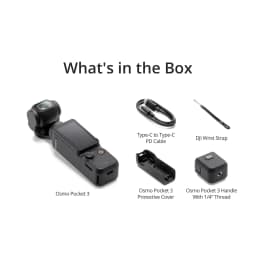 NEW TEC DJI Osmo Pocket 3 4K Action Camcorder with 1-Inch CMOS, 3-Axis Gimbal Stabilization, ActiveTrack 6.0 with Vlogging, 4x Zoom, Black - Thumbnail 2