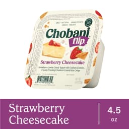 Chobani Flip Low-Fat Greek Yogurt Strawberry Cheesecake 4.5 oz Cup - Thumbnail 2