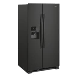 Whirlpool 25 cu ft Side-by-Side Refrigerator, with Icemaker and Humidity-Controlled Crispers, Black - Thumbnail 3