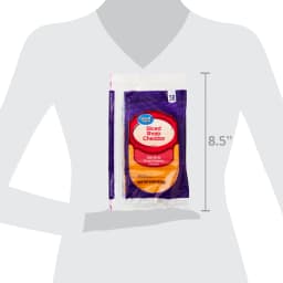 Great Value Sharp Cheddar Deli Style Sliced Cheese, 8 oz, 12 Slices - Thumbnail 6