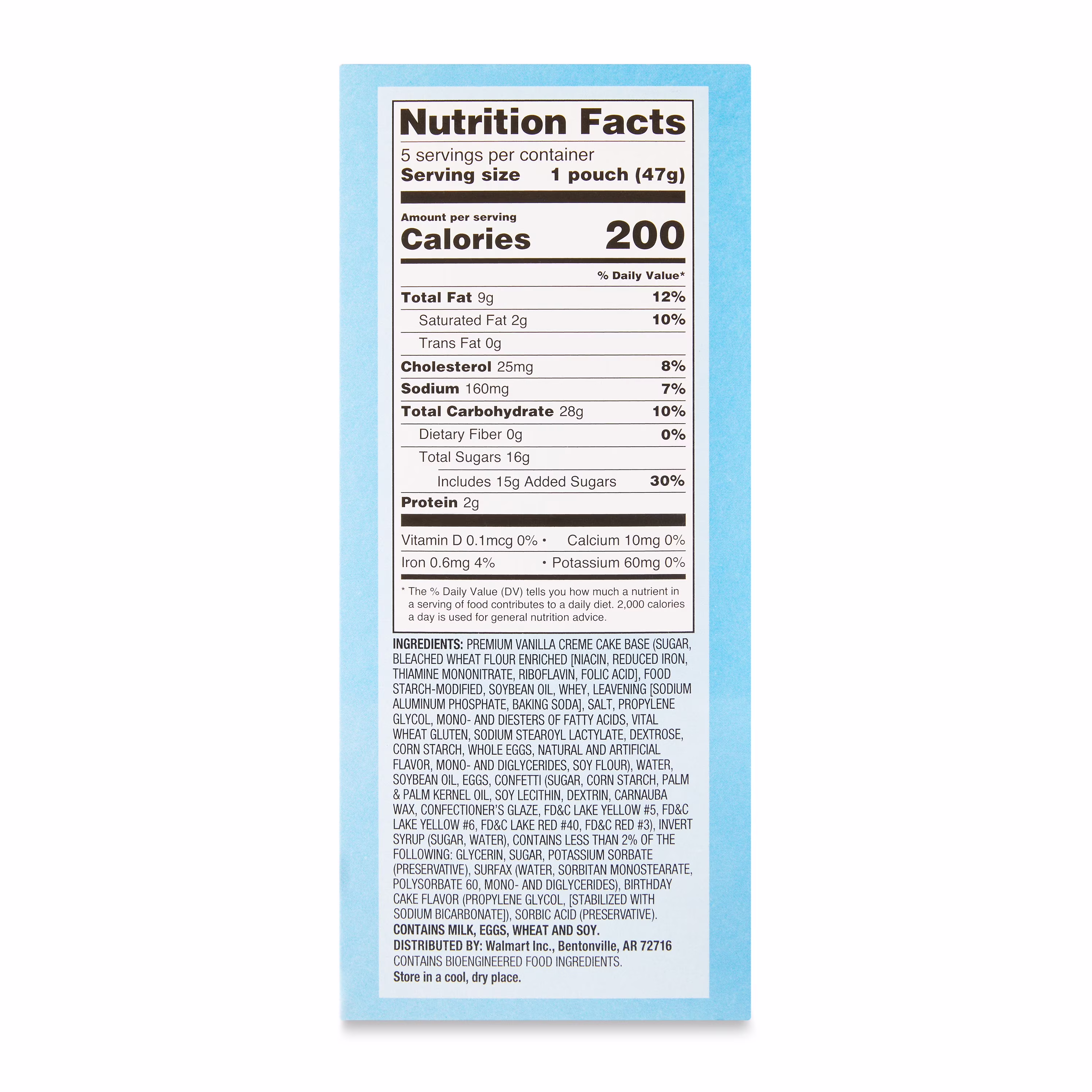 Great Value Birthday Cake Mini Muffins, 1.65 oz, 5 Count - Thumbnail 5