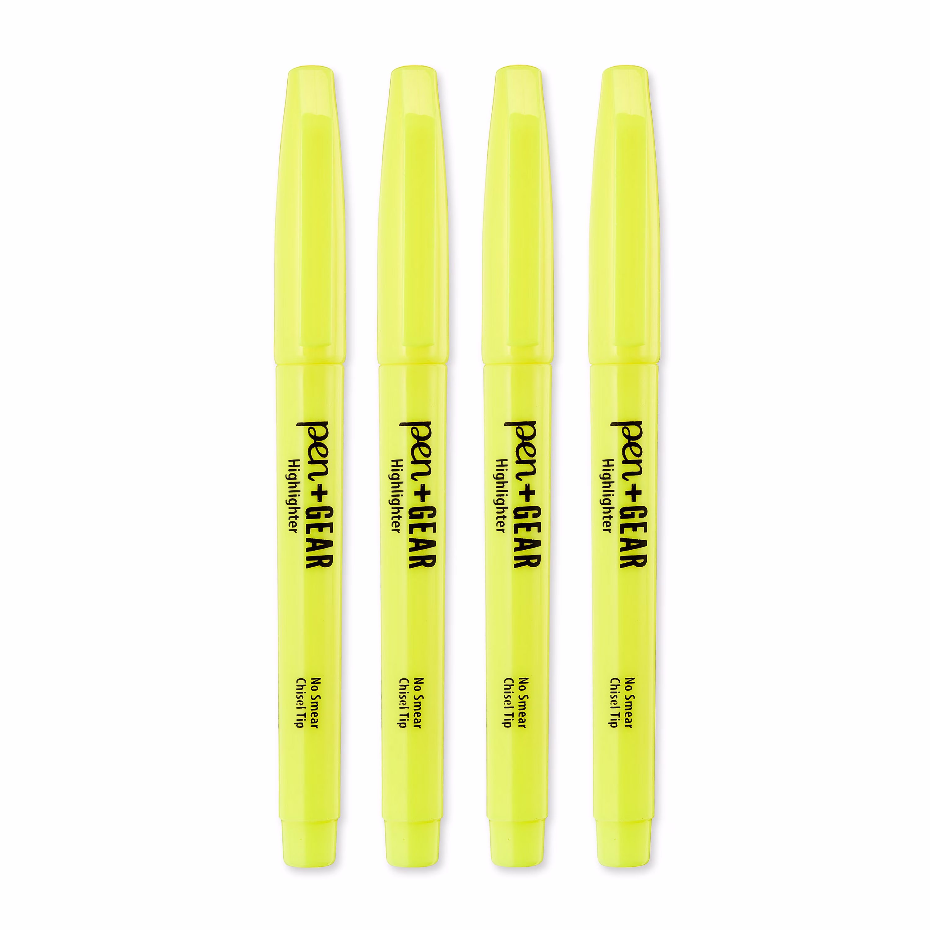 Pen+Gear Pocket Highlighters, Chisel Tip, Yellow, 4 Count - Thumbnail 5