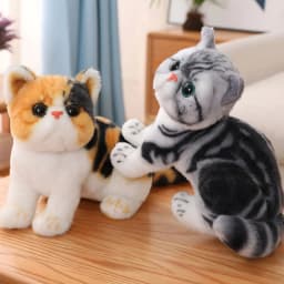 BESTSKY 15.7 Inch Ragdoll Cat Plush Stuffed Animal Toy - Realistic Handmade Plush Toy Present Gift - Thumbnail 4