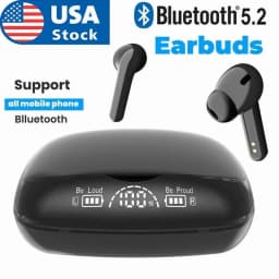 RHEA- True Wireless Earbuds Bluetooth 5.2 Waterproof Headphones With Charging Case - Thumbnail 1