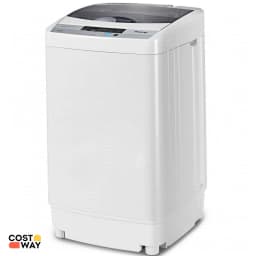 Portable Compact Washing Machine 1.28 Cu.ft Spin Washer Drain Pump 8 Water Level - Thumbnail 1