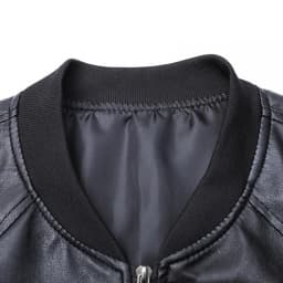 ZUKMRJPC Mens Faux Leather Jacket Full Zip Classic Vintage Solid Color Motorcycle Jackets Casual Lightweight Slim Fit Bomber Jackets - Thumbnail 4